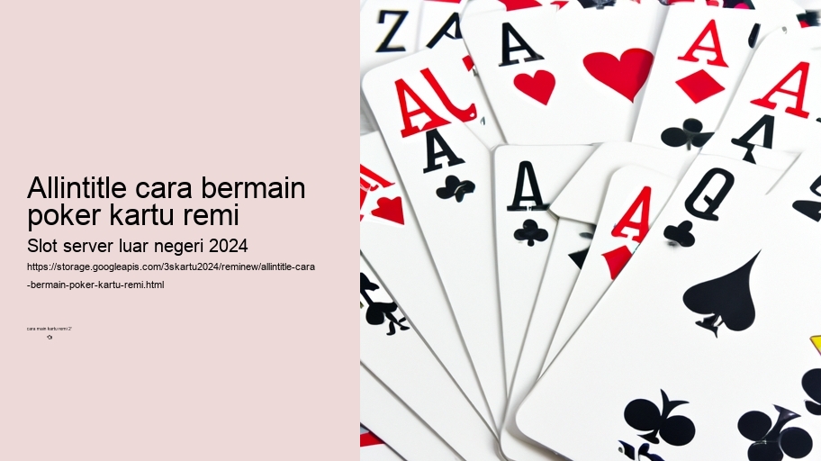 allintitle cara bermain poker kartu remi