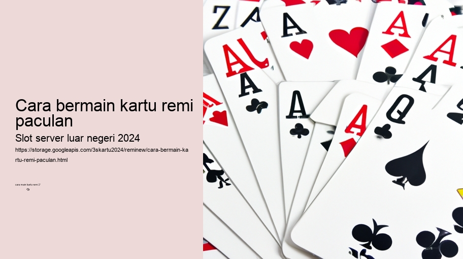 cara bermain kartu remi paculan