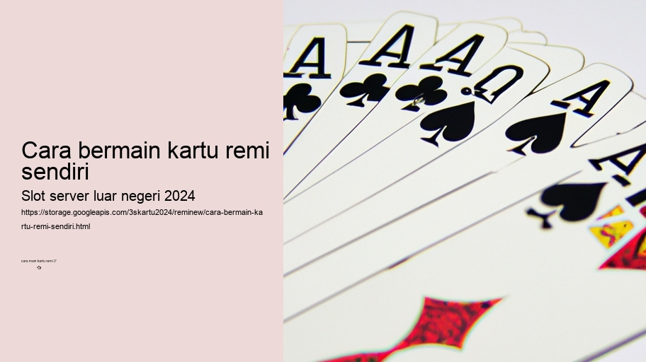 cara bermain kartu remi sendiri