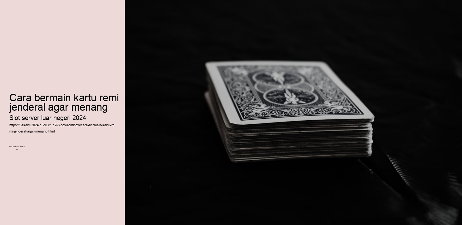 cara bermain kartu poker remi