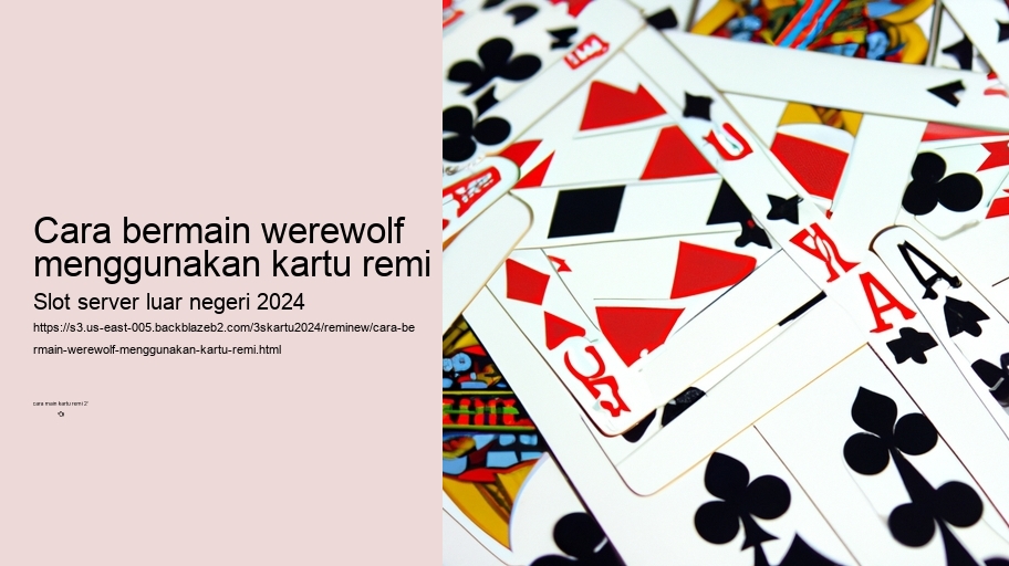 cara bermain werewolf menggunakan kartu remi