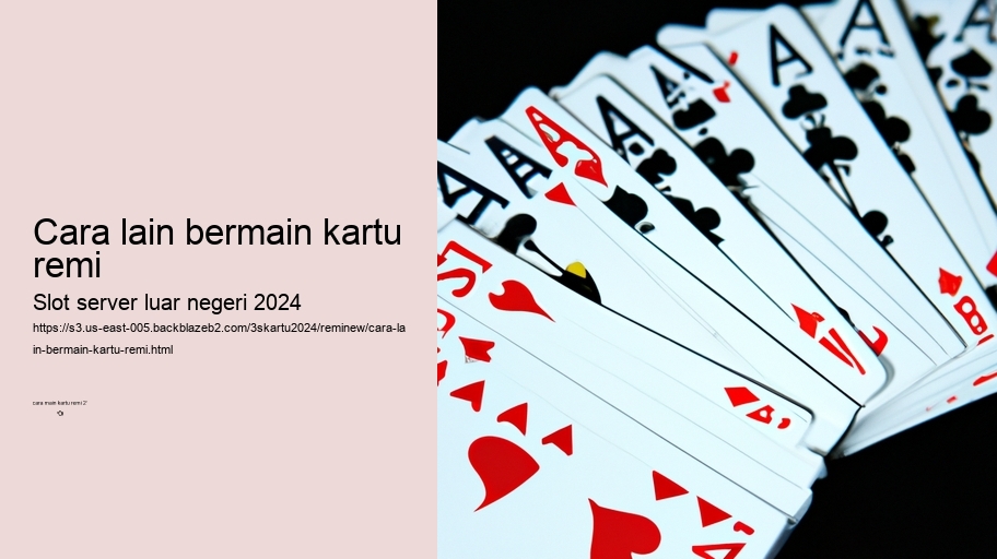 cara lain bermain kartu remi