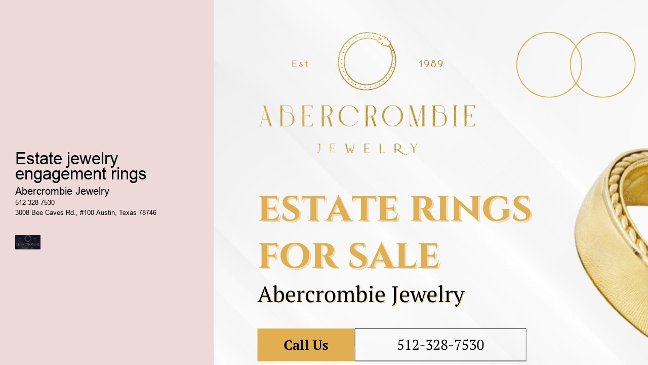 Estate jewelry engagement rings