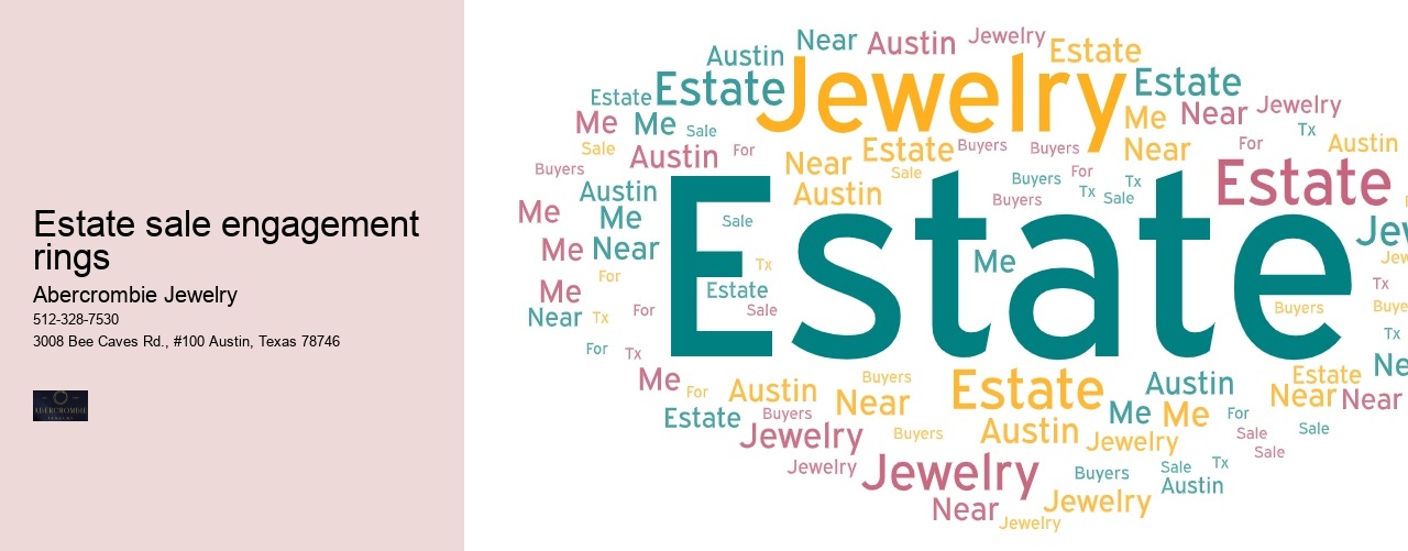 Estate sale engagement rings