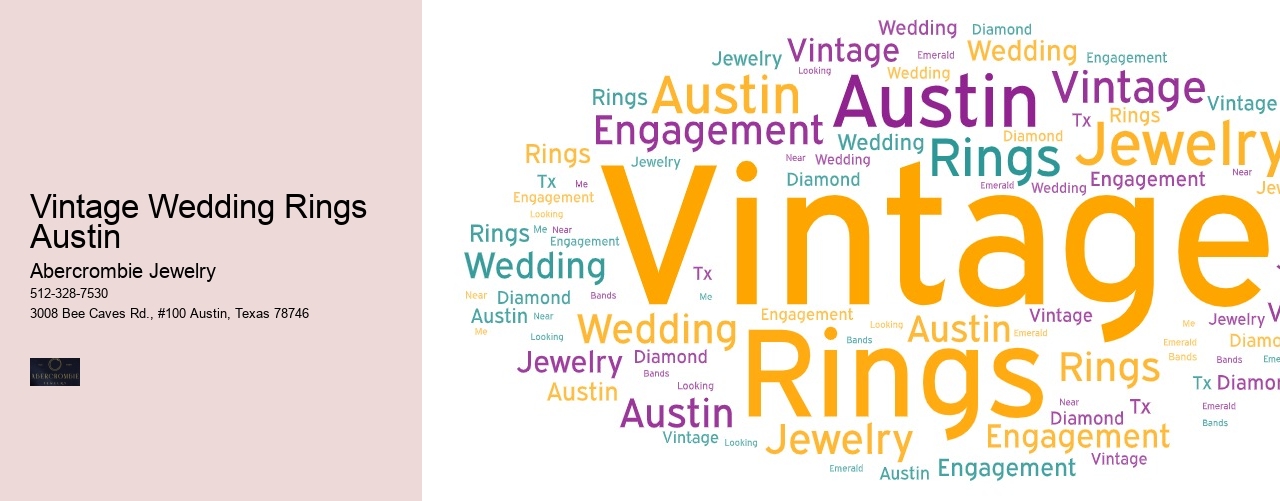 Vintage Wedding Rings Austin