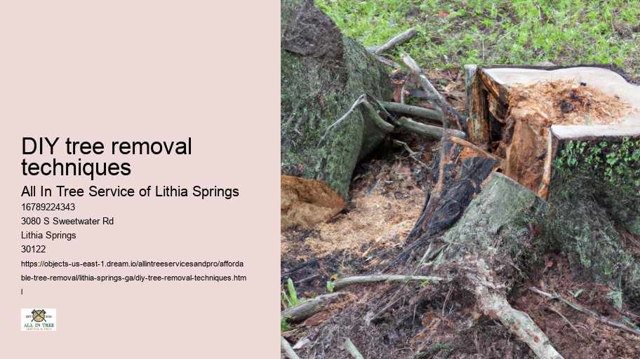 DIY tree removal techniques