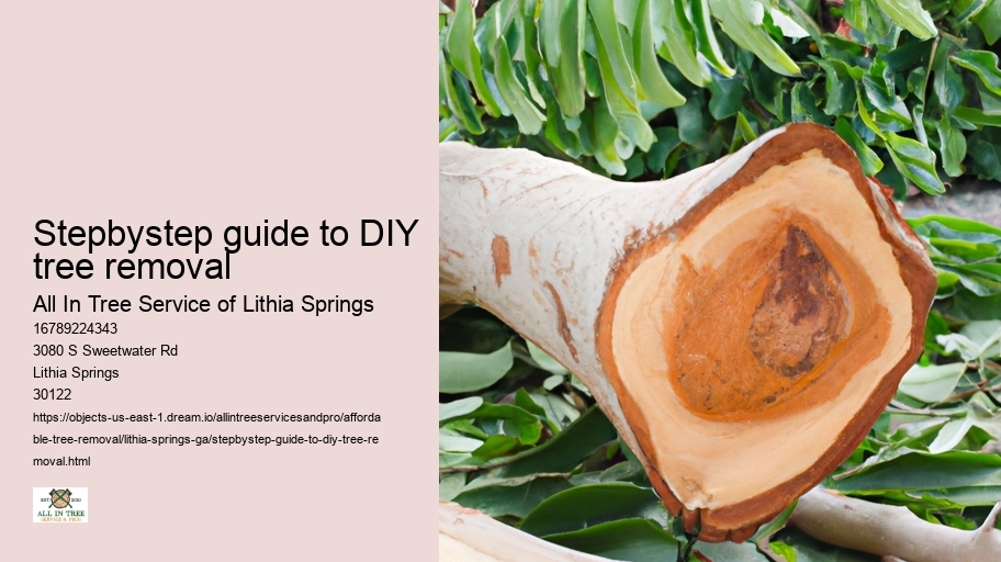 Stepbystep guide to DIY tree removal