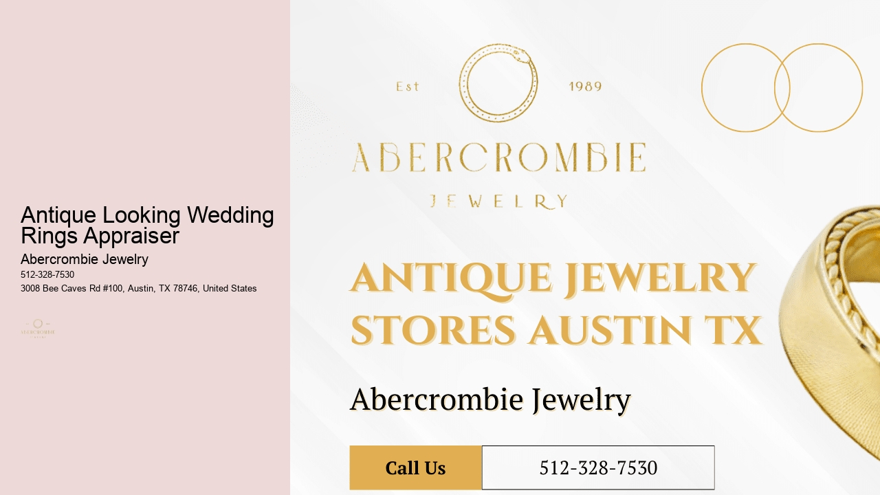 Antique Looking Wedding Rings Appraiser
