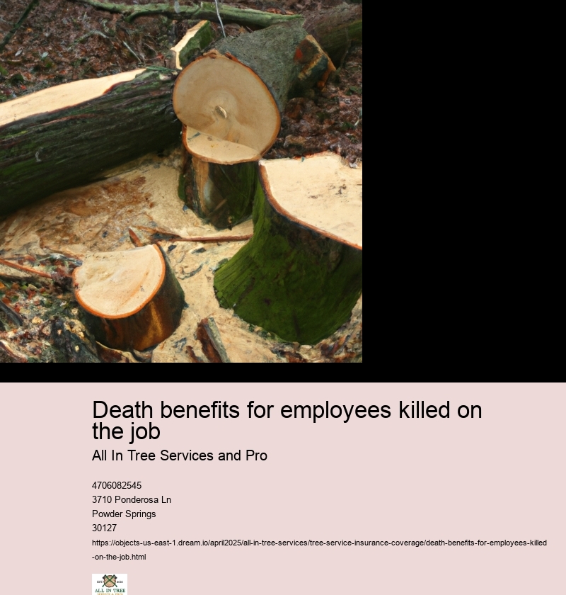 Death benefits for employees killed on the job
