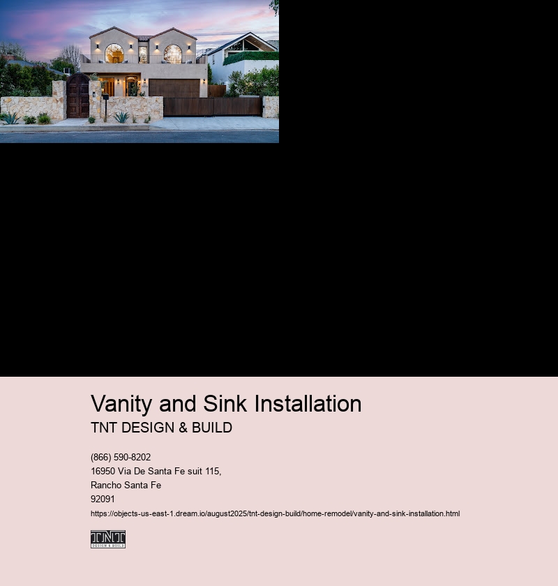 Vanity and Sink Installation