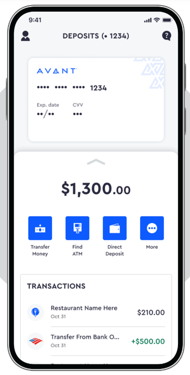 avant card dashboard login