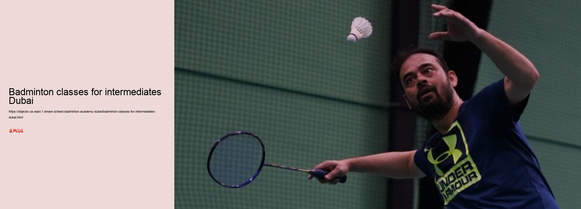 Badminton classes for intermediates Dubai