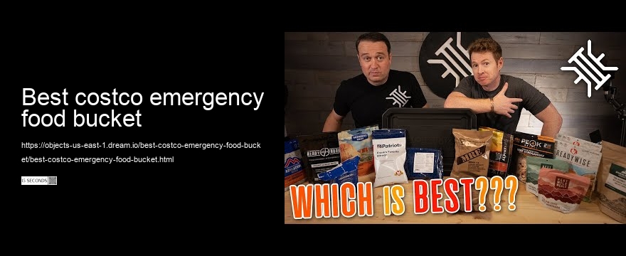 best costco emergency food bucket