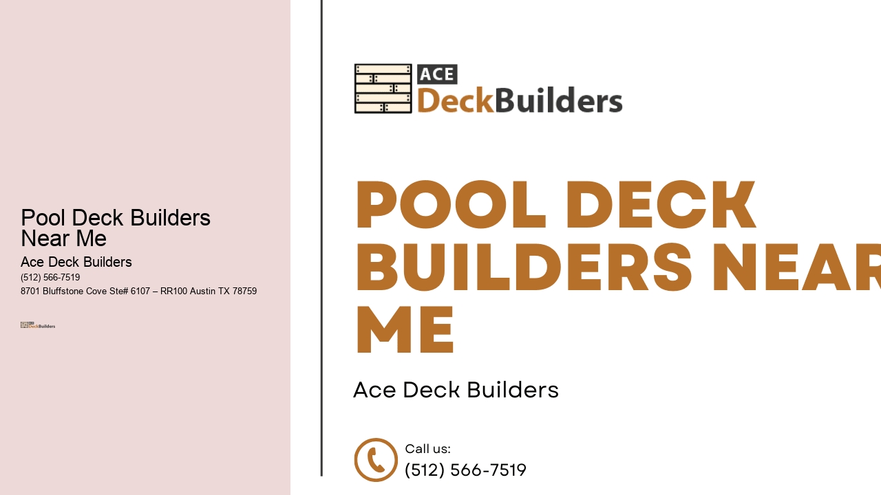 Pool Deck Builders   Near Me