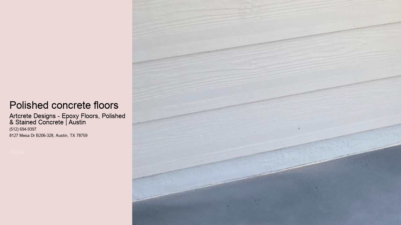 polished concrete floors