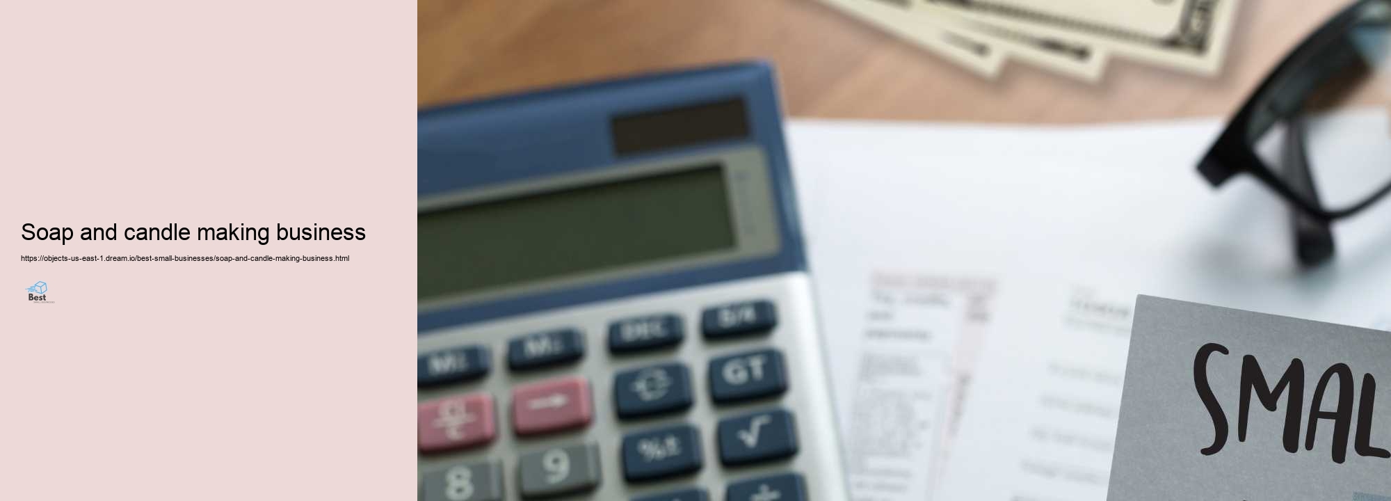 soap and candle making business