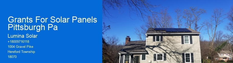 Grants For Solar Panels Pittsburgh Pa