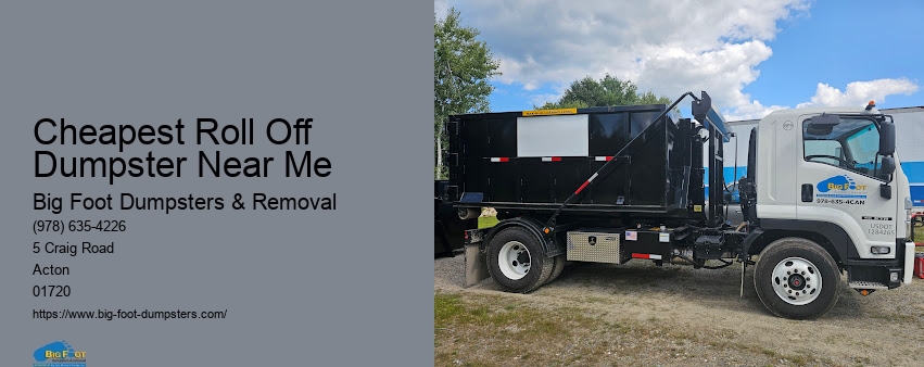 best roll off dumpster rental near me