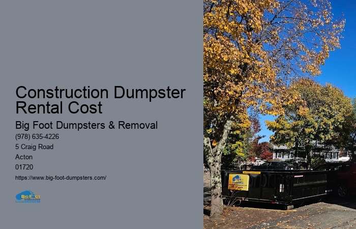 trash dumpster rental prices