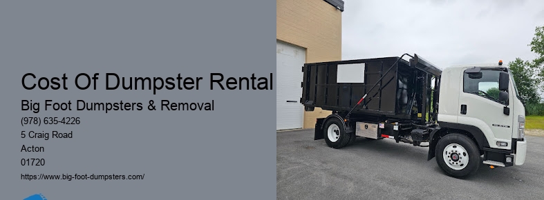 garbage dumpster rental prices
