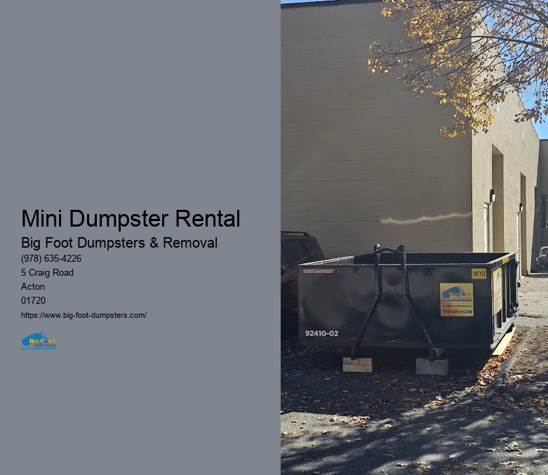 small dumpster rental prices