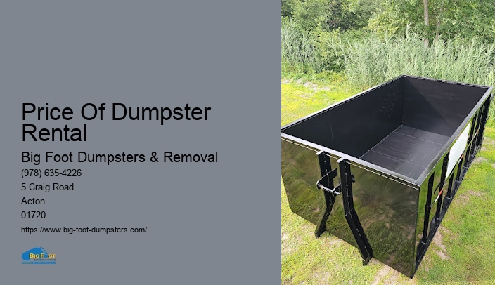 how much does a dumpster rental cost