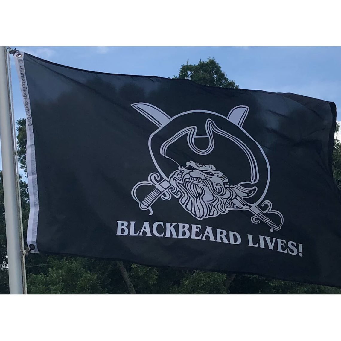 Blackbeard flag patch