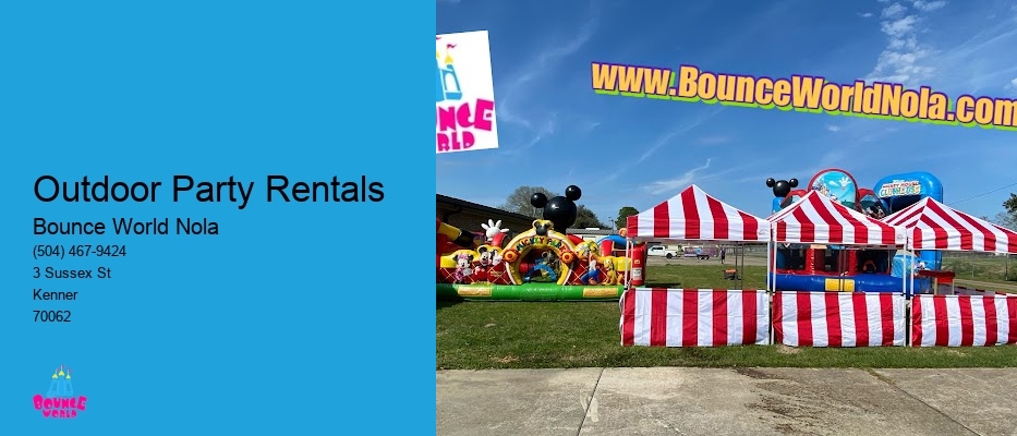 Outdoor party rentals