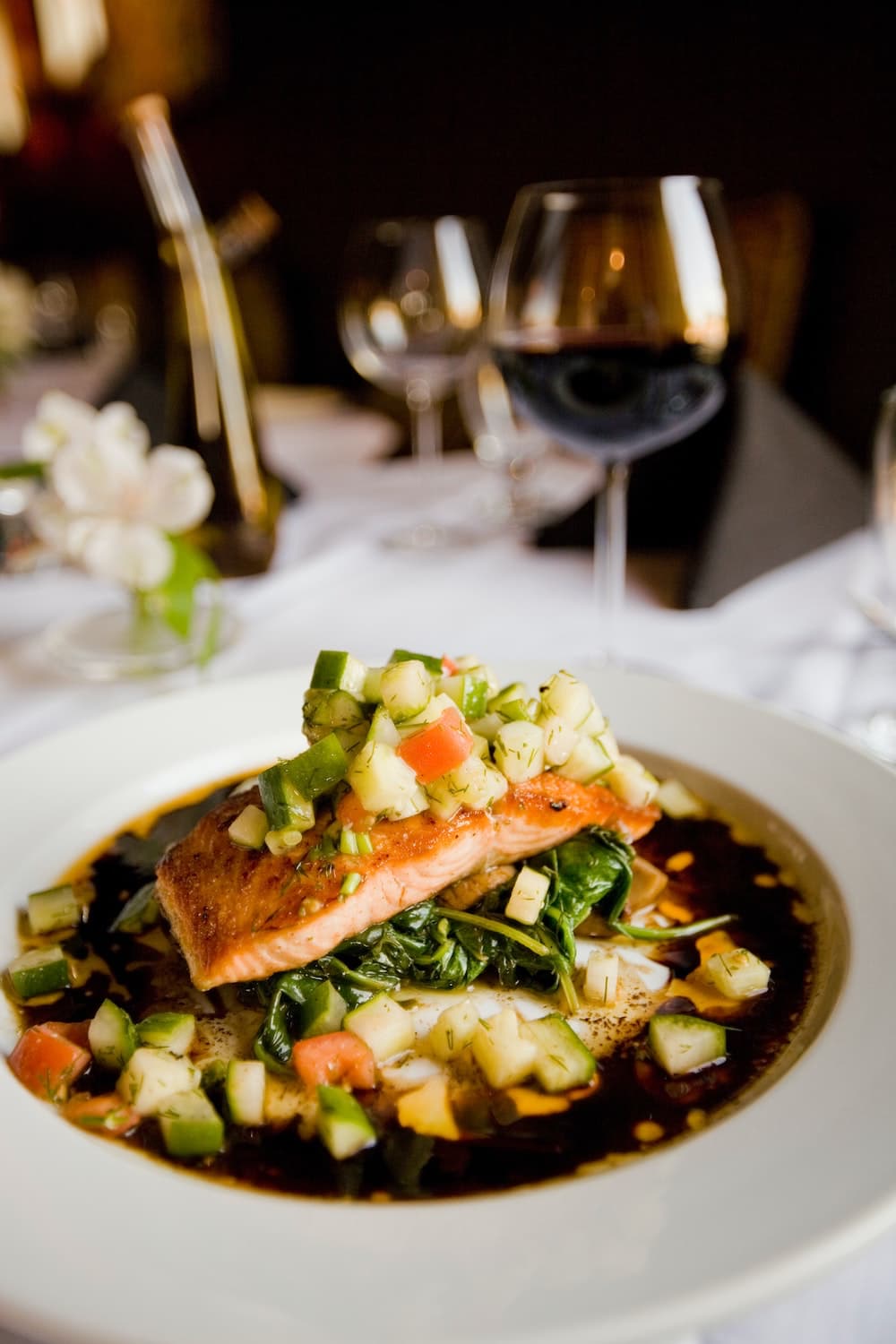 menu para una cena romantica
