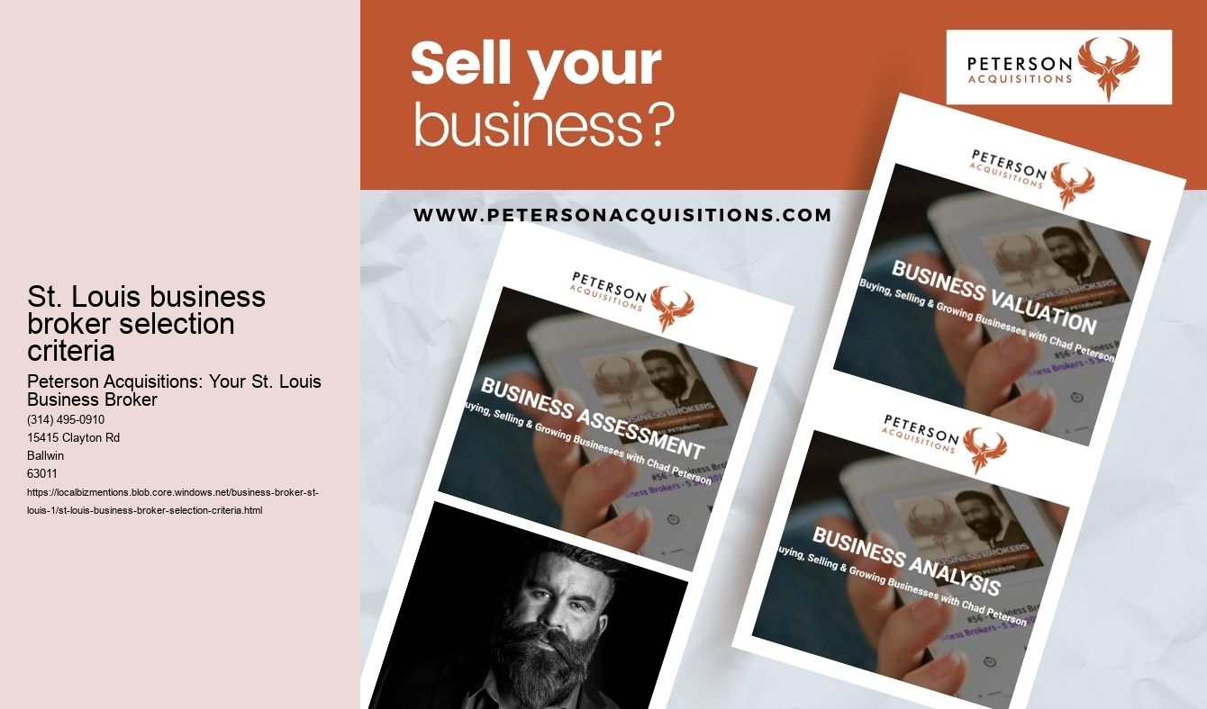 St. Louis business broker selection criteria