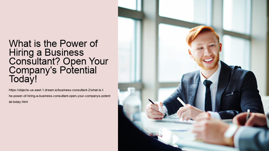 What is the Power of Hiring a Business Consultant? Open Your Company's Potential Today!