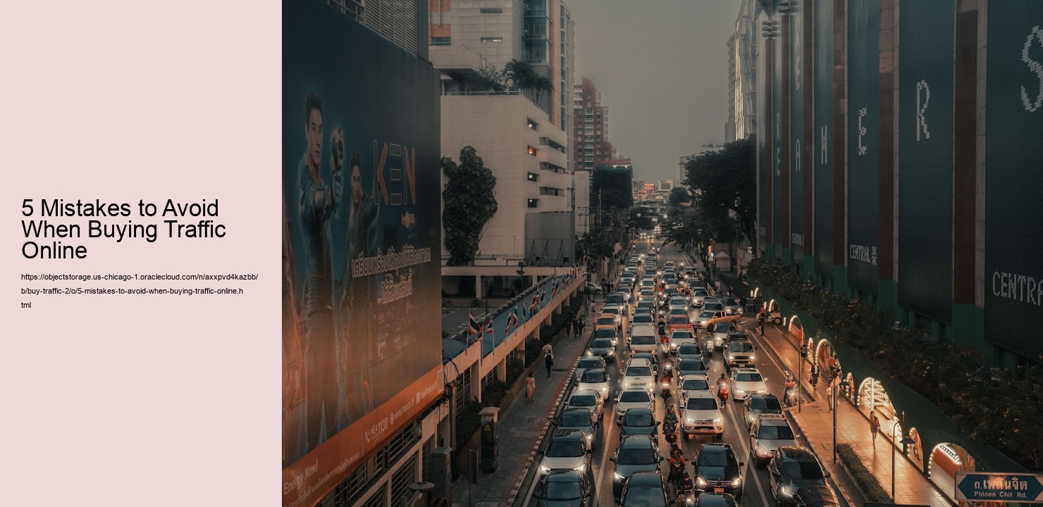 5 Mistakes to Avoid When Buying Traffic Online
