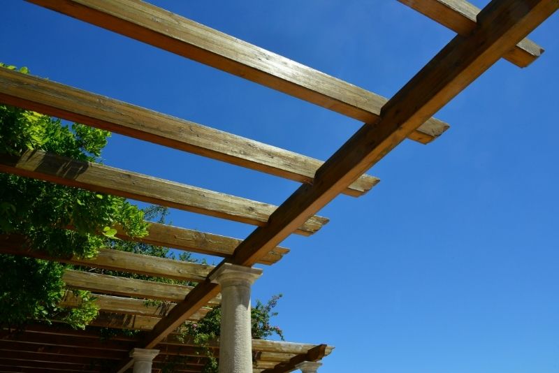 poolside pergola