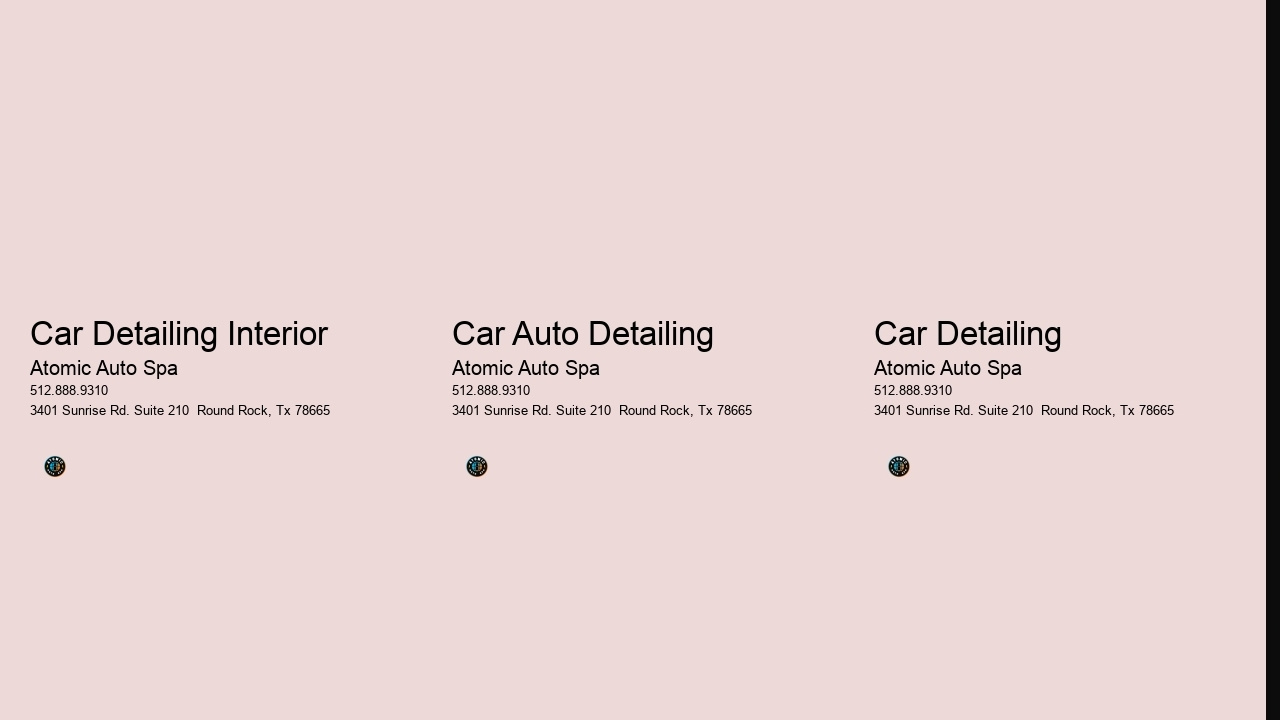 Car Detailing Interior
