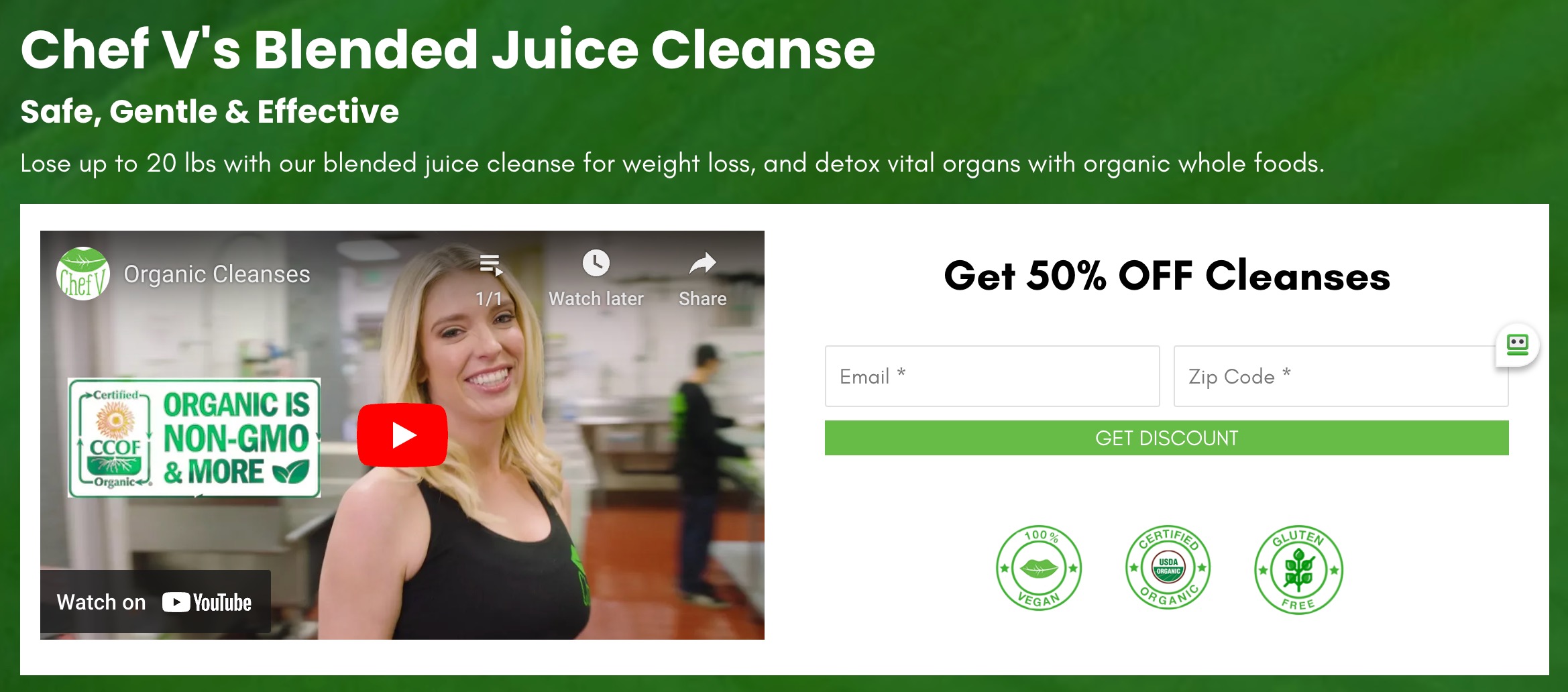 chef v cleanse side effects