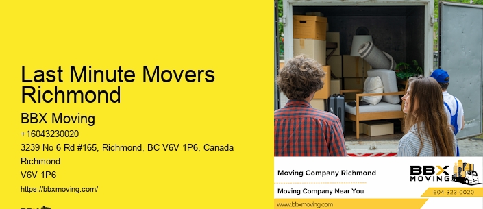 Last Minute Movers Richmond