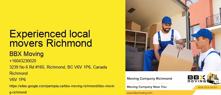 Experienced local movers Richmond