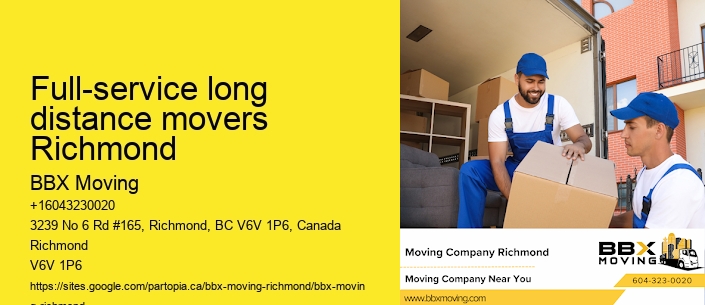 Full-service long distance movers Richmond