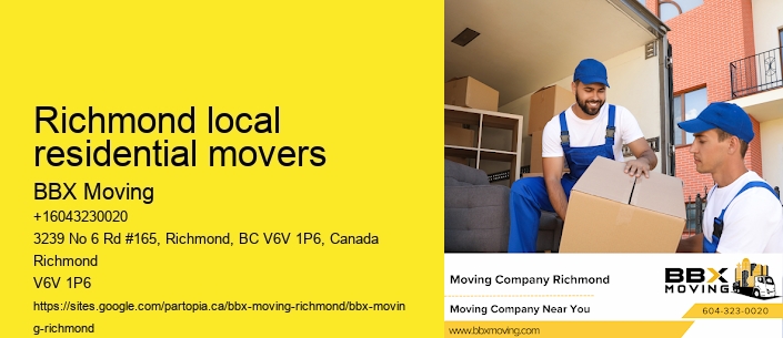 Richmond local residential movers
