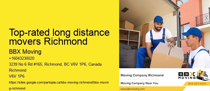 Top-rated long distance movers Richmond