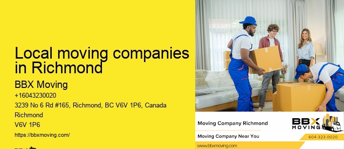 Local moving companies in Richmond