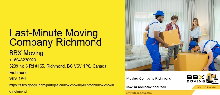 Last-Minute Moving Company Richmond