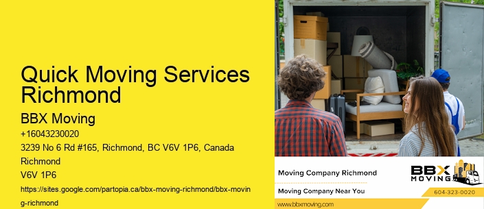 Quick Moving Services Richmond