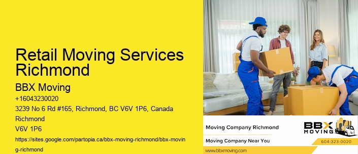 Retail Moving Services Richmond