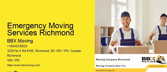 Emergency Moving Services Richmond
