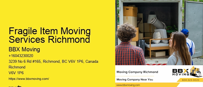 Fragile Item Moving Services Richmond