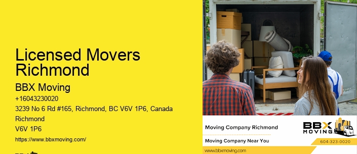 Licensed Movers Richmond