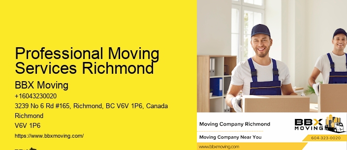 Professional Moving Services Richmond