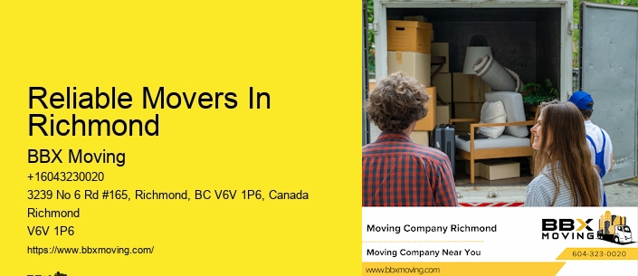 Reliable Movers In Richmond