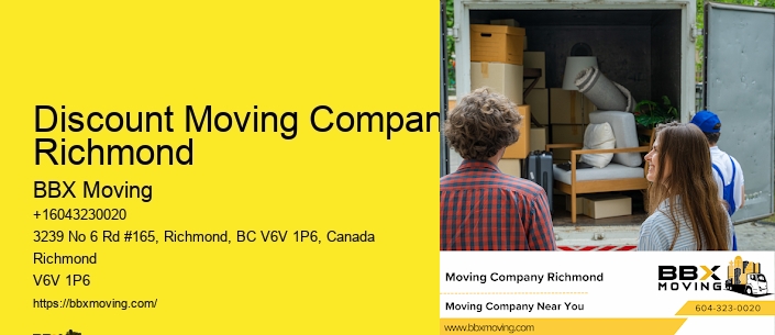Discount Moving Company Richmond